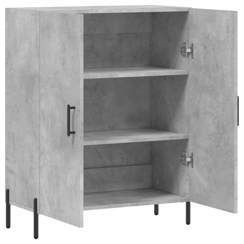 Szafka, szarość betonu, 69,5x34x90 cm, materiał drewnopochodny