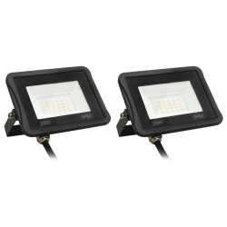 Reflektory LED, 2 szt., 20 W, zimne białe światło