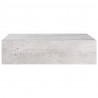 Półka ścienna z szufladą, szarość betonu, 40x23,5x10 cm, MDF