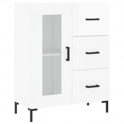 Szafka, biała, połysk, 69,5x34x90 cm, materiał drewnopochodny