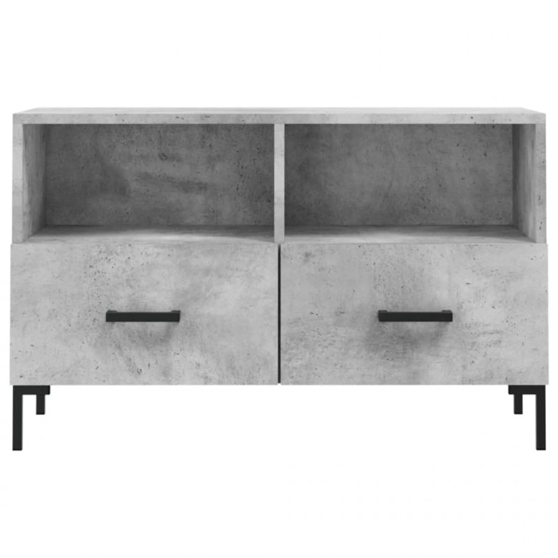 Szafka pod TV, szarość betonu, 80x36x50 cm