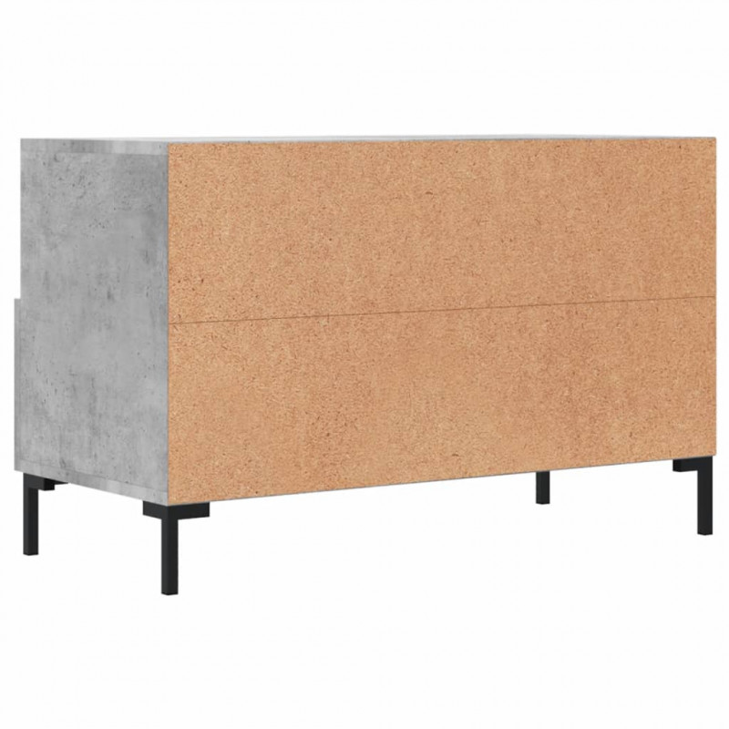 Szafka pod TV, szarość betonu, 80x36x50 cm