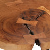 Stolik barowy z bala, Ø53x105 cm, lite drewno akacjowe