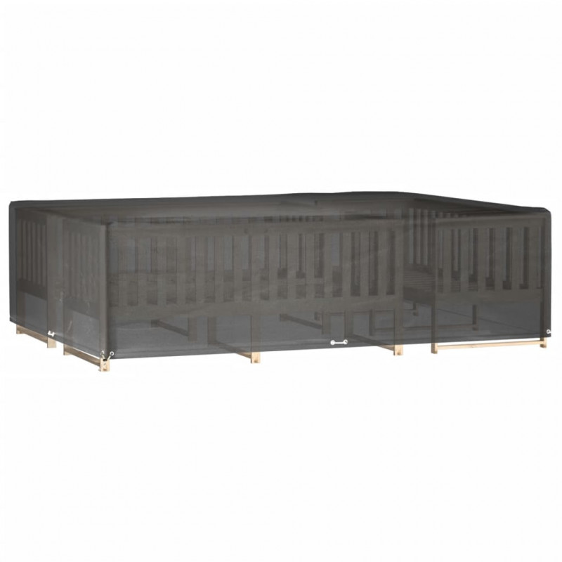 Pokrowiec na meble ogrodowe, 16 oczek, 300x200x75 cm, prostokąt