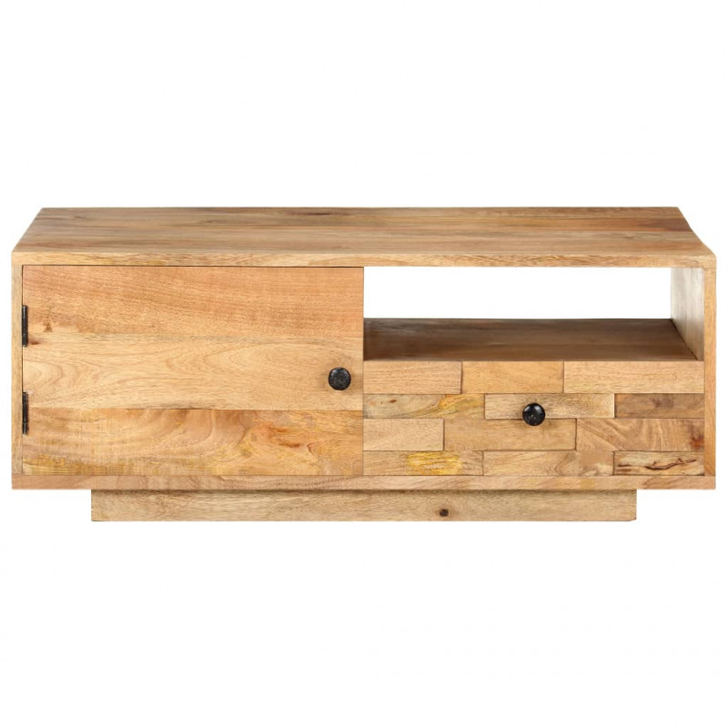 Stolik kawowy, 90 x 50 x 35 cm, lite drewno mango