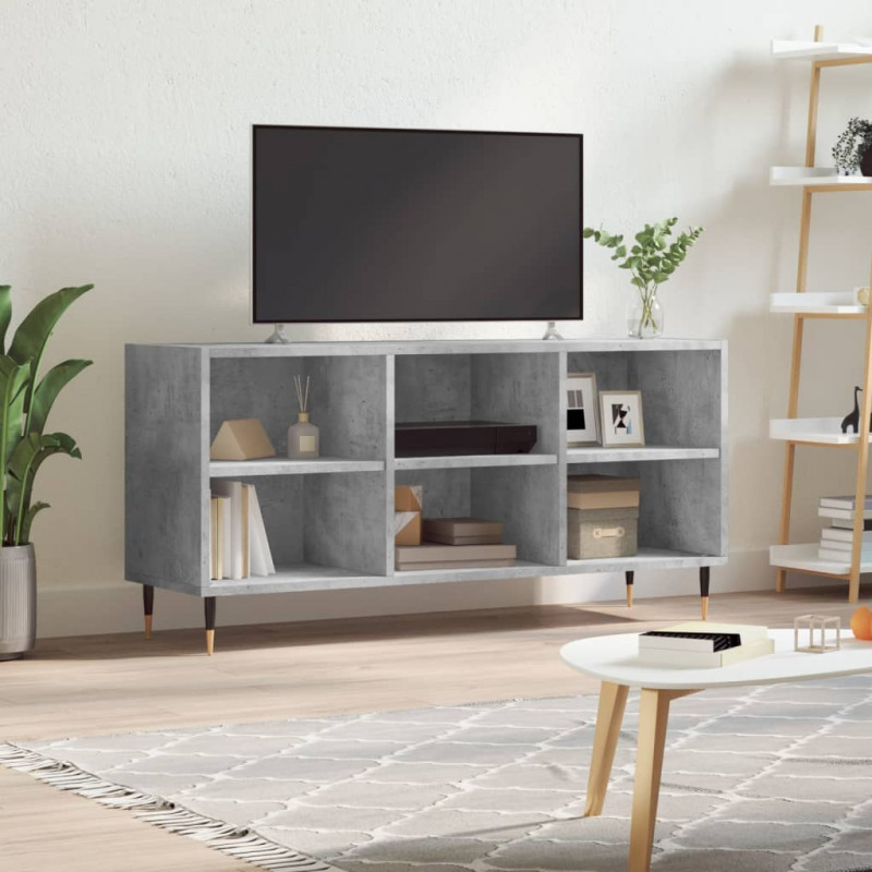 Szafka pod TV, szarość betonu, 103,5x30x50 cm