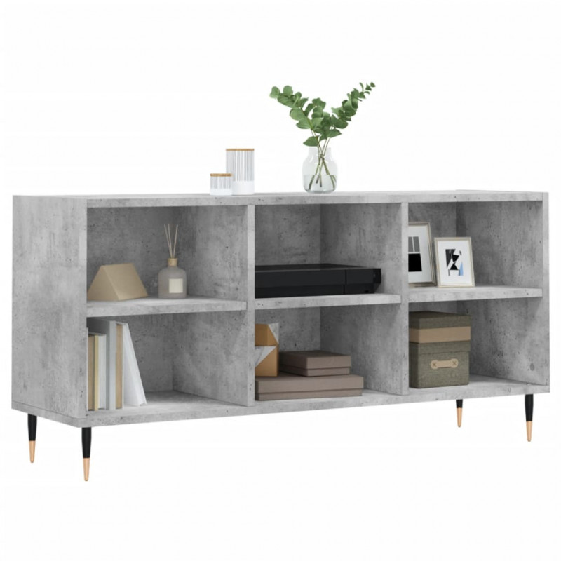 Szafka pod TV, szarość betonu, 103,5x30x50 cm