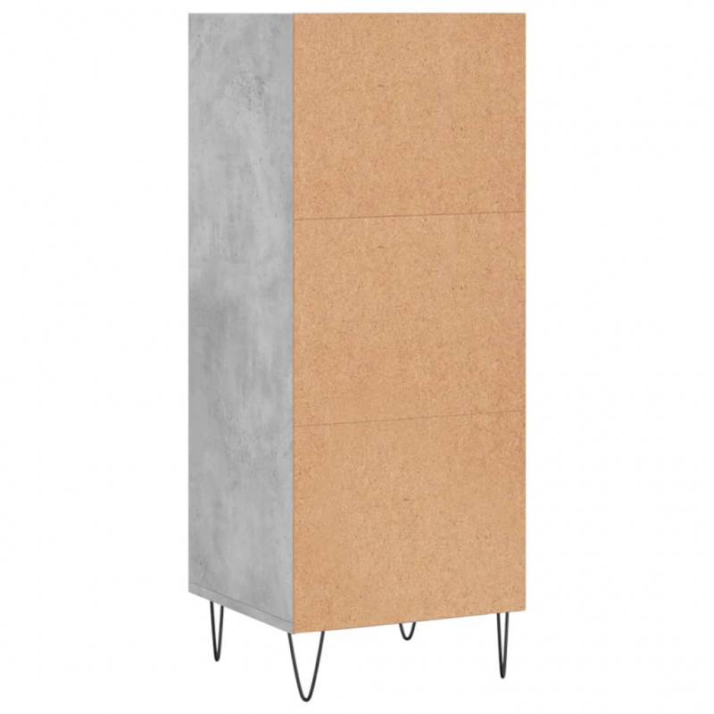 Szafka, szarość betonu, 34,5x32,5x90cm, materiał drewnopochodny