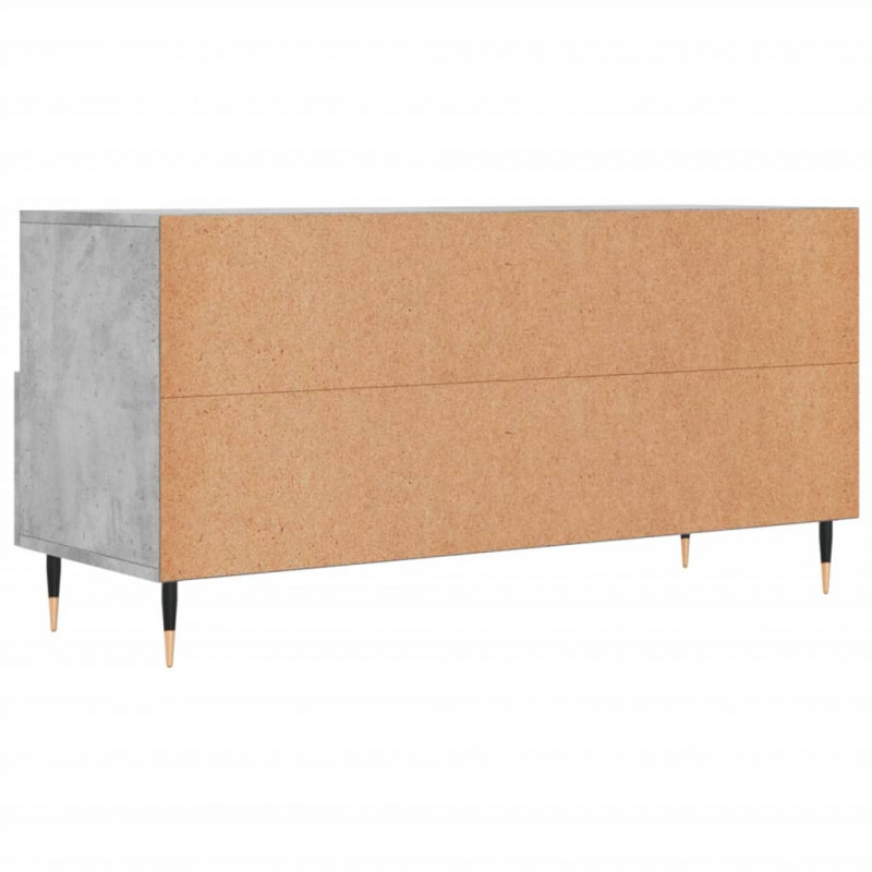 Szafka pod telewizor, szarość betonu, 102x36x50 cm