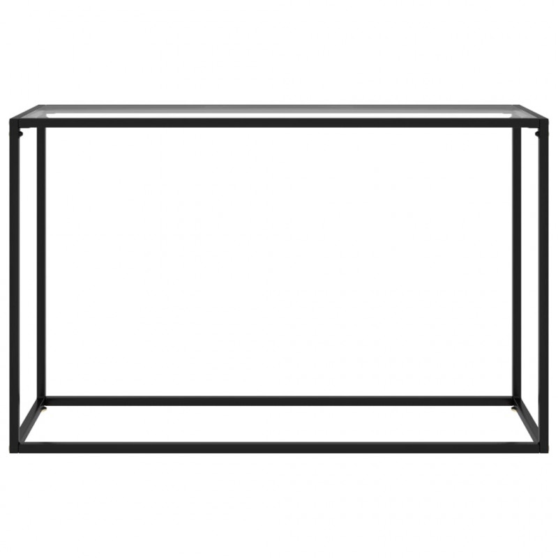 Stolik konsolowy, przezroczysty, 120x35x75 cm, szkło hartowane