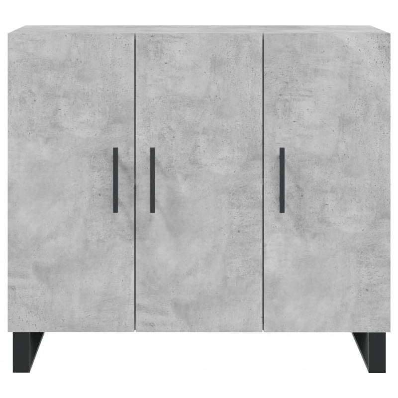 Szafka, szarość betonu, 90x34x80 cm, materiał drewnopochodny