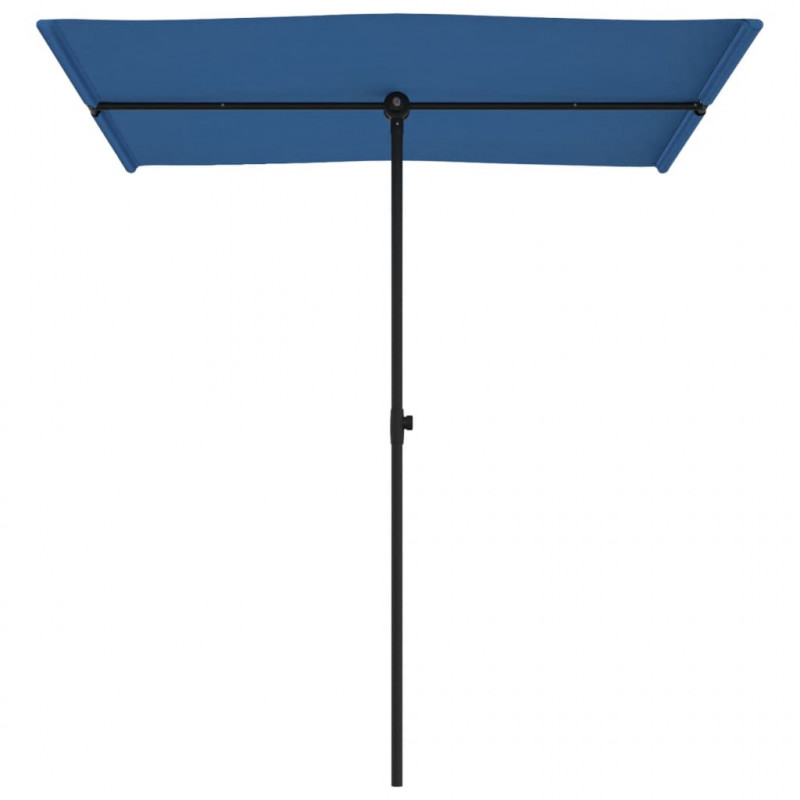 Parasol ogrodowy na aluminiowym słupku, 180x110 cm, niebieski