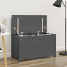Ławka, szara, 80x41x77 cm, lite drewno sosnowe