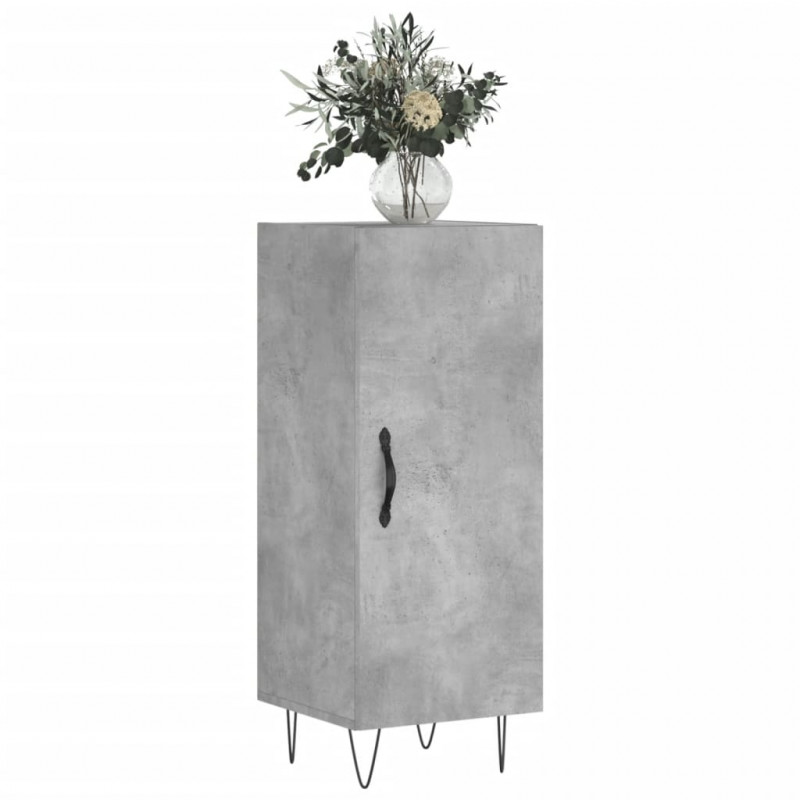 Szafka, szarość betonu, 34,5x34x90 cm, materiał drewnopochodny