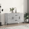 Komoda, szarość betonu, 100x36x60 cm, materiał drewnopochodny