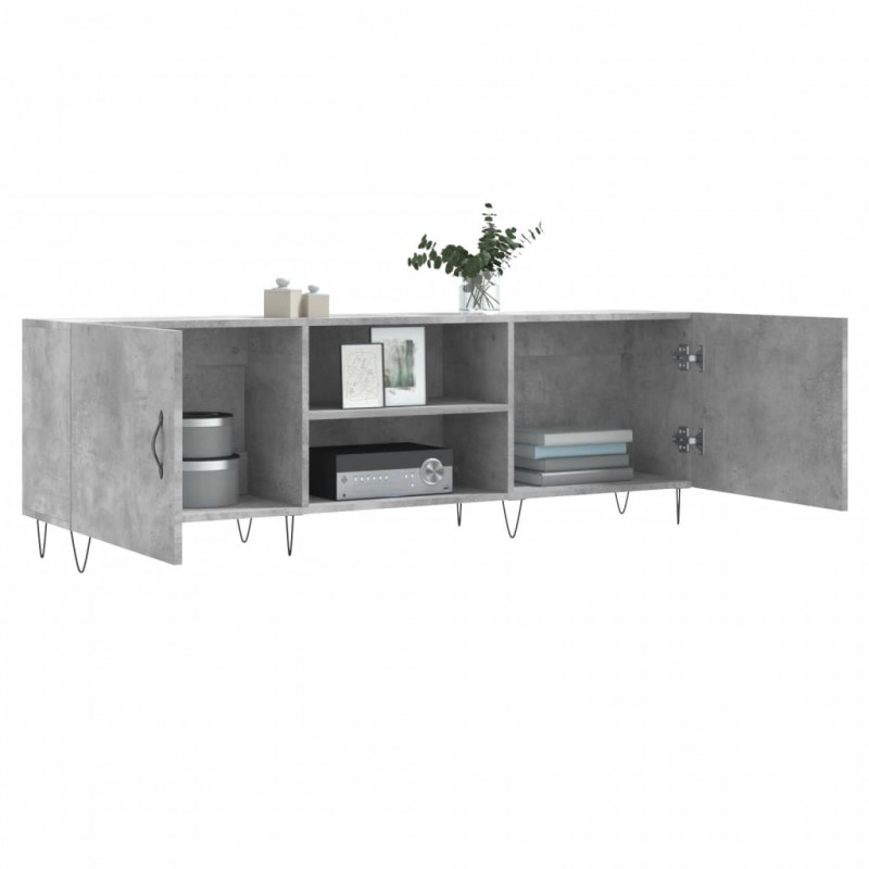 Szafka pod TV, szarość betonu, 150x30x50 cm