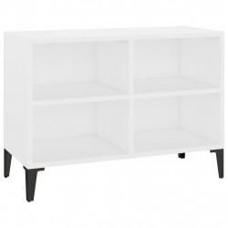 Szafka TV z metalowymi nóżkami, biała, 69,5x30x50 cm