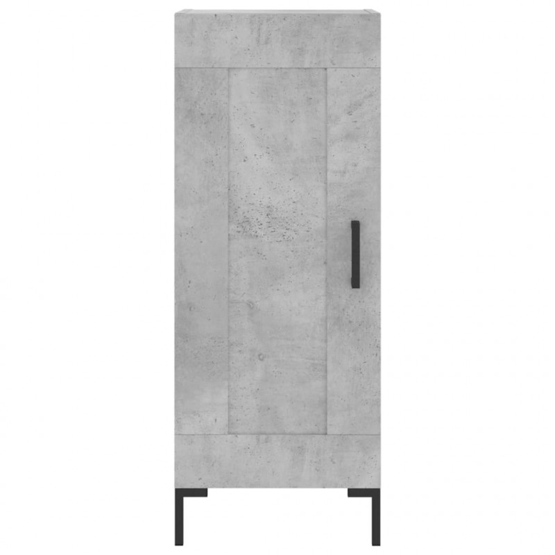 Szafka, szarość betonu, 34,5x34x90 cm, materiał drewnopochodny