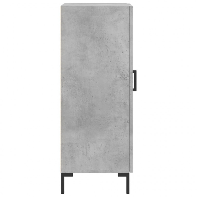 Szafka, szarość betonu, 34,5x34x90 cm, materiał drewnopochodny