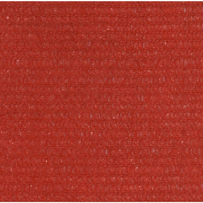 Żagiel przeciwsłoneczny, 160 g/m², czerwony, 4/5x3 m, HDPE