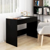 Biurko, czarne, 101x50x76,5 cm, materiał drewnopochodny
