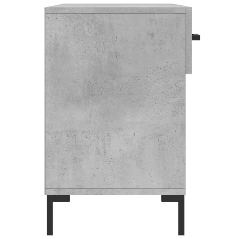 Ławka z miejscem na buty, szarość betonu, 102x35x55 cm