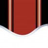 Zapasowa tkanina na markizę, pomarańczowo-brązowa, 6x3,5 m