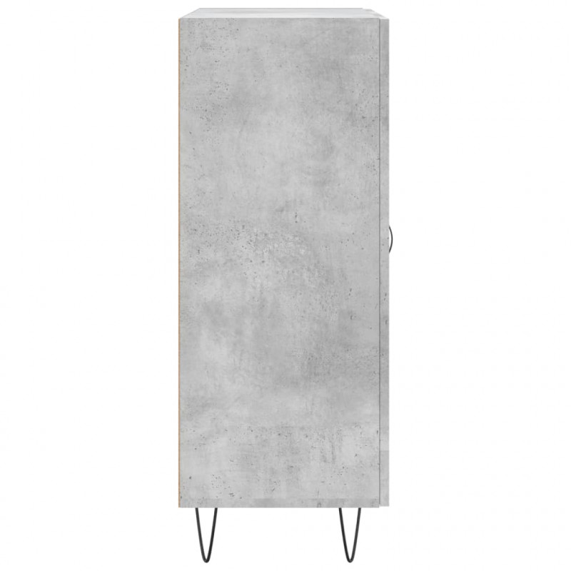 Szafka, szarość betonu, 69,5x34x90 cm, materiał drewnopochodny