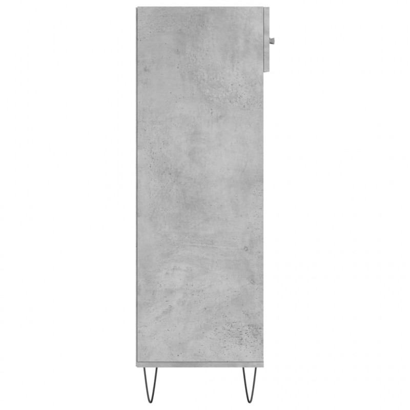 Szafka na buty, szarość betonu, 60x35x105 cm