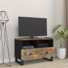 Szafka pod telewizor, 70x33x46 cm, lite drewno z odzysku