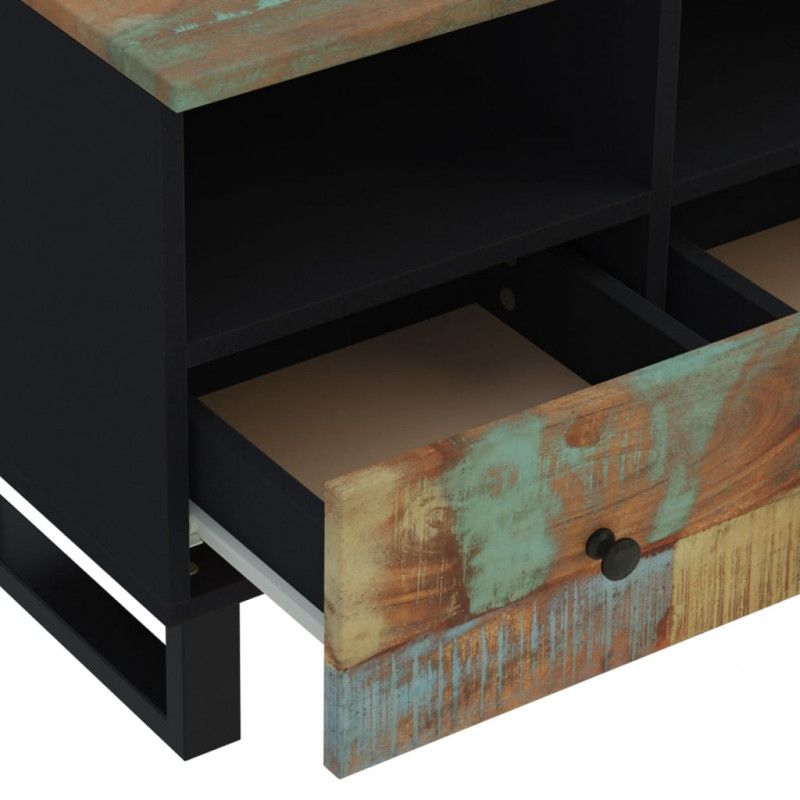 Szafka pod telewizor, 70x33x46 cm, lite drewno z odzysku