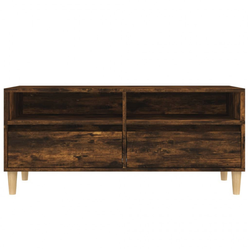 Szafka pod TV, przydymiony dąb, 100x34,5x44,5 cm