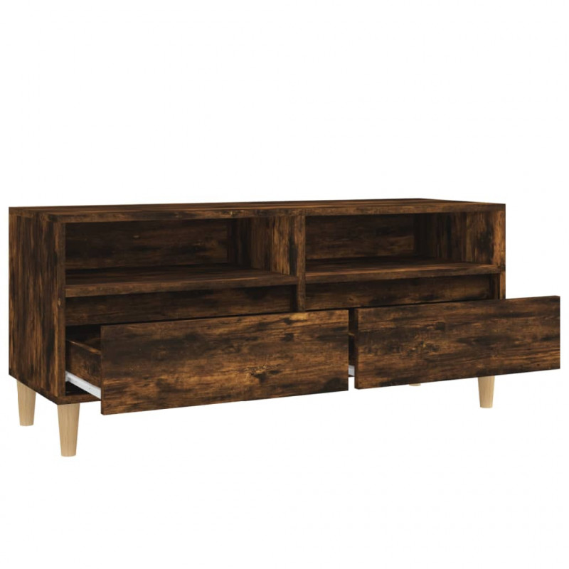 Szafka pod TV, przydymiony dąb, 100x34,5x44,5 cm