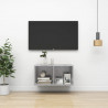 Wisząca szafka pod TV, szarość betonu, 37x37x72 cm