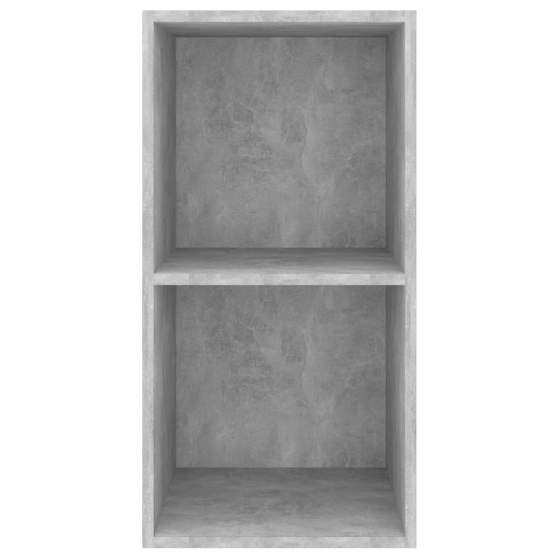 Wisząca szafka pod TV, szarość betonu, 37x37x72 cm