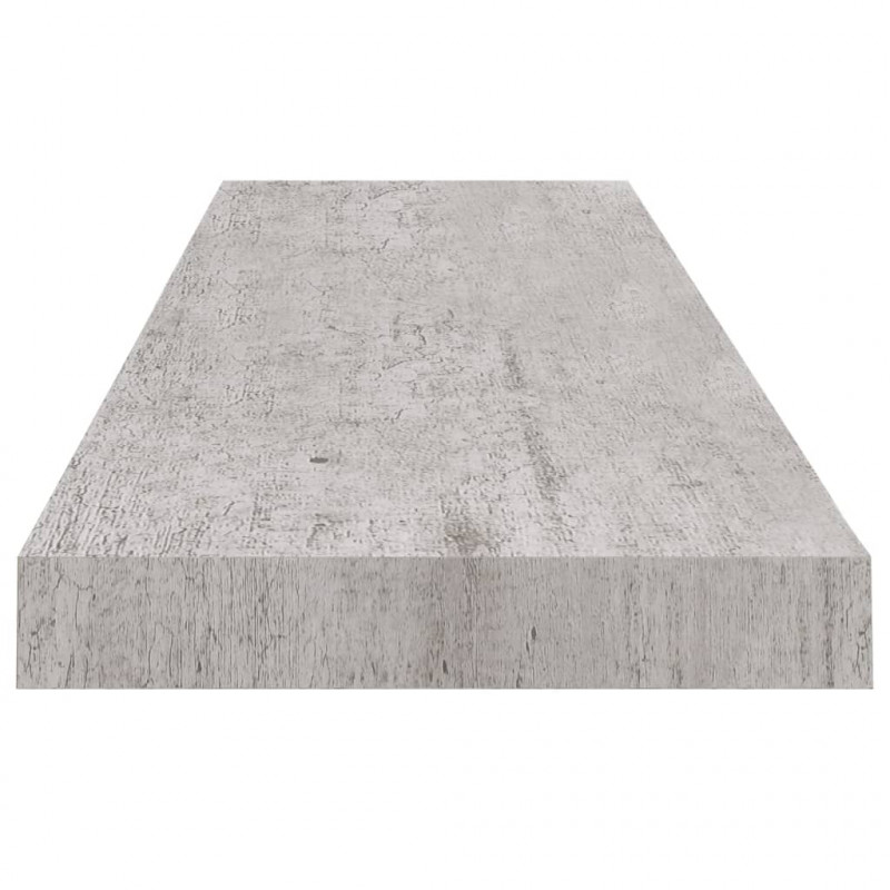 Półki ścienne, 4 szt., szarość betonu, 90x23,5x3,8 cm, MDF