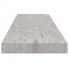 Półki ścienne, 4 szt., szarość betonu, 90x23,5x3,8 cm, MDF