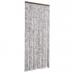 Zasłona przeciwko owadom, brąz i beż, 90x220 cm, szenil