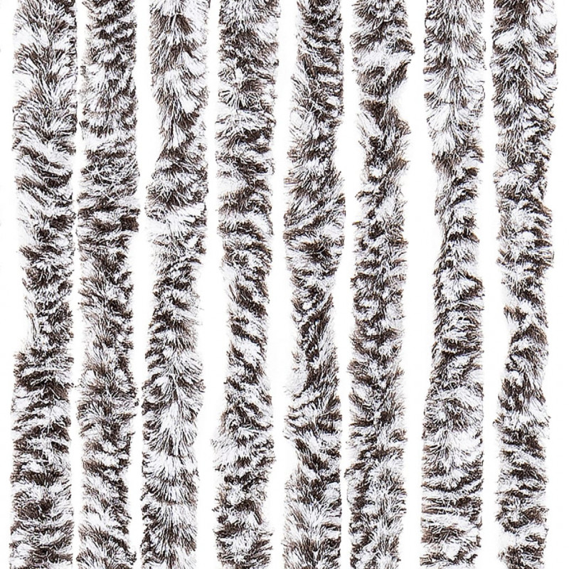 Zasłona przeciwko owadom, brąz i beż, 90x220 cm, szenil