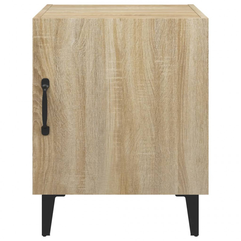 Szafki nocne, 2 szt., dąb sonoma, materiał drewnopochodny