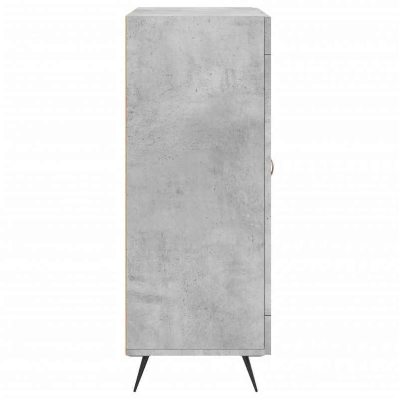 Szafka, szarość betonu, 69,5x34x90 cm, materiał drewnopochodny