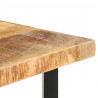 Stolik barowy, 120x58x107 cm, surowe drewno mango