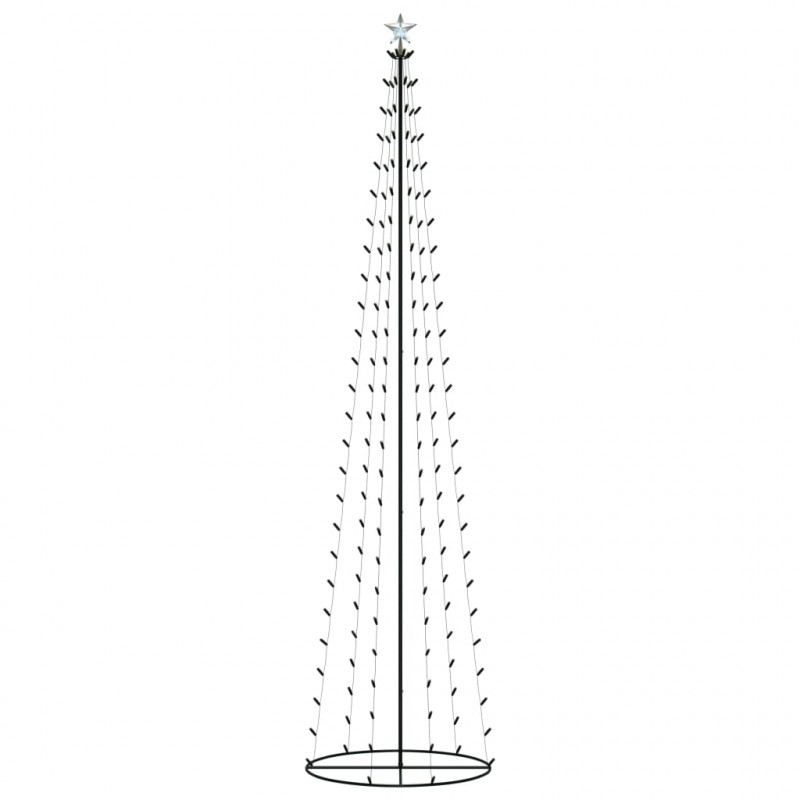 Ozdoba świąteczna w kształcie choinki, 136 LED, 70x240 cm