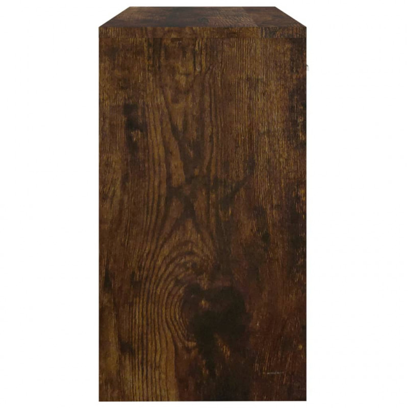 Biurko z szufladą i szafką, przydymiony dąb, 100x40x73 cm