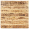 Blat stołu, lite drewno mango, 15-16 mm, 80x80 cm