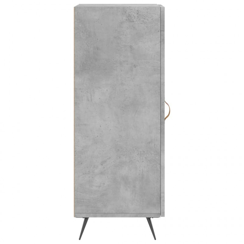 Szafka, szarość betonu, 34,5x34x90 cm, materiał drewnopochodny