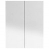 Szafka łazienkowa z lustrem 60x15x75 cm, MDF, czerń z połyskiem