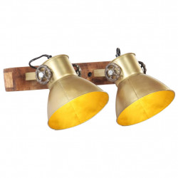 Industrialna lampa ścienna, mosiądz, 45x25 cm, E27