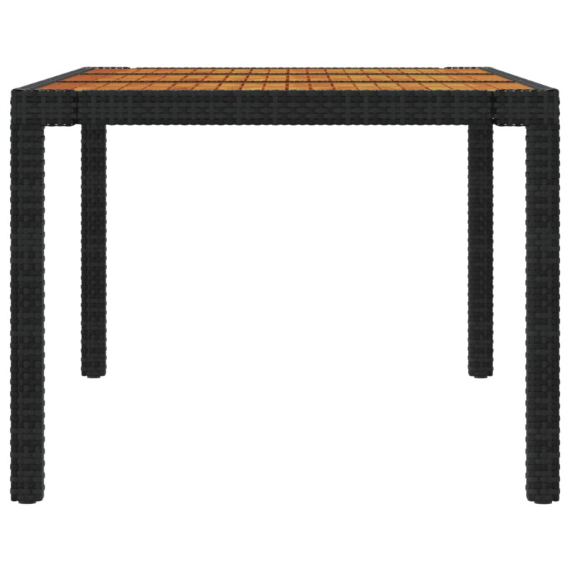 9-cz. zestaw mebli ogrodowych z poduszkami, rattan PE, czarny