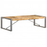 Stolik kawowy, 140 x 70 x 40 cm, surowe drewno mango